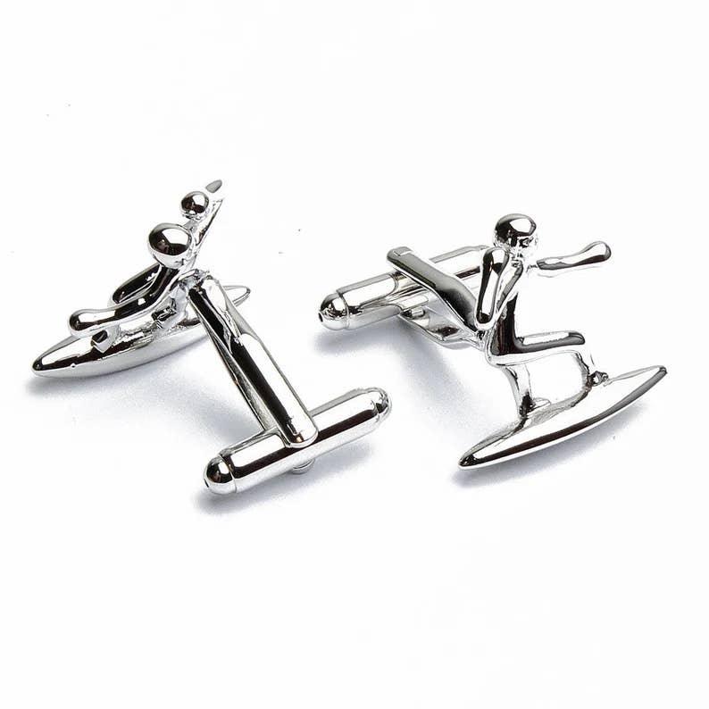 Stolen Riches - Surfing Cufflinks - Rust & Refined