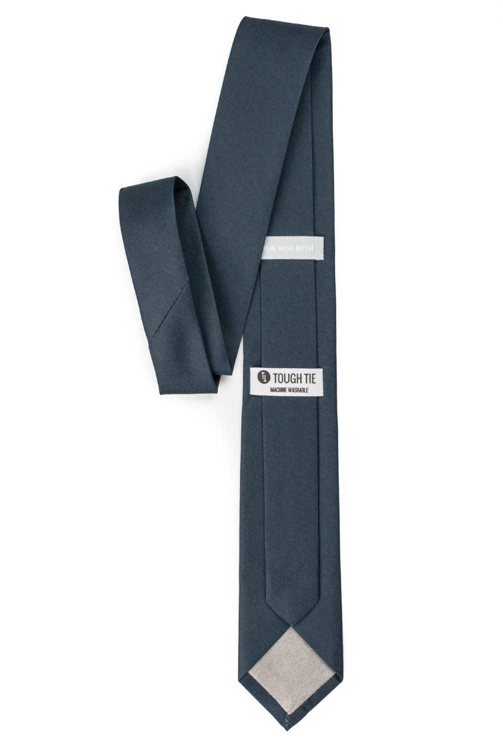 Tough Apparel - Smoke - Deep Charcoal Tie: 2.5" Slim/Skinny Tie - Rust & Refined